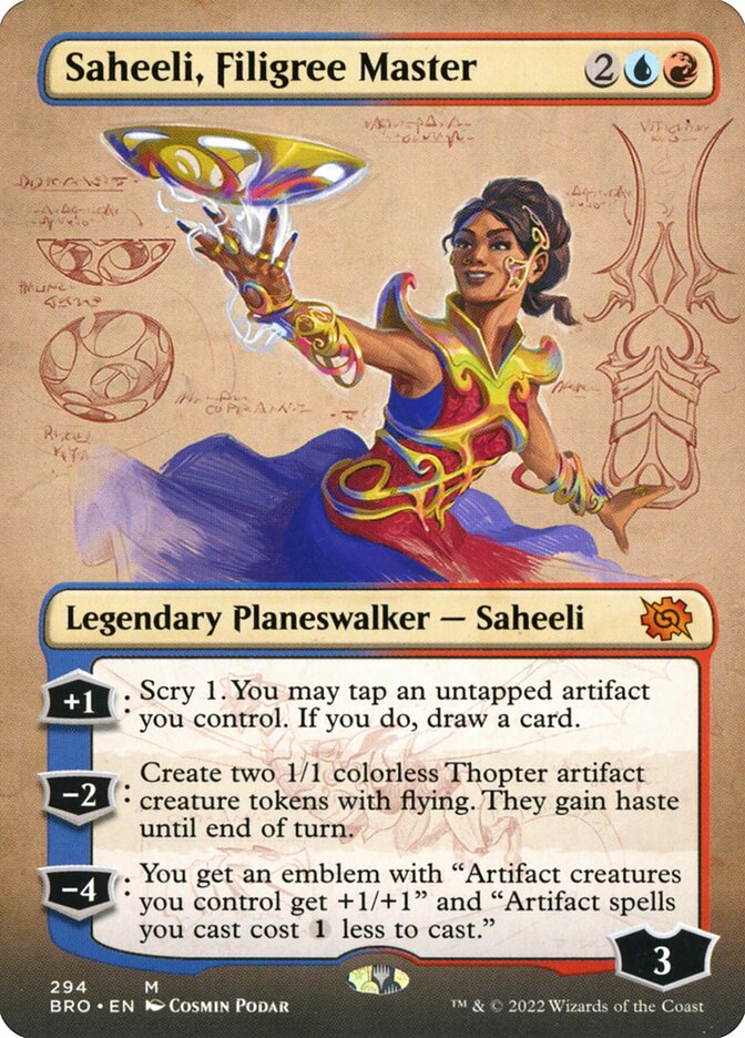 Saheeli, Filigree Master (Borderless)