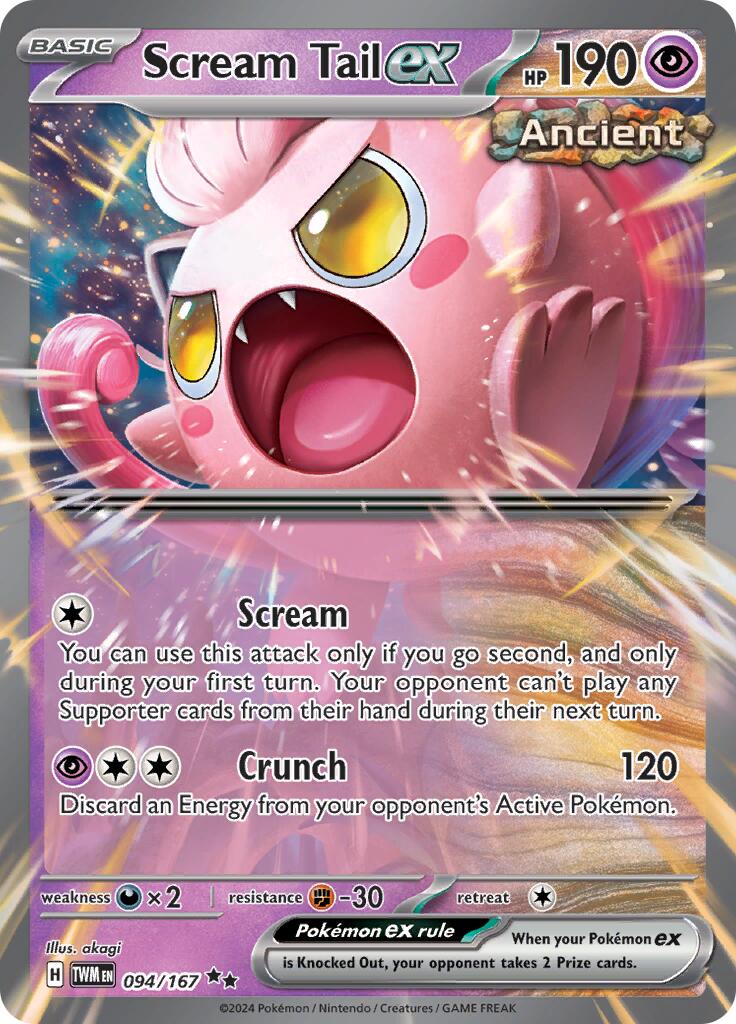 jigglypuff pokemon card ex Scream Tail - 094/167 [TWM Options:038/038 Commander: Innistrad: Crimson Vow (VOC) Each Defending Pokemon is 10+ most expensive Japanese OP04