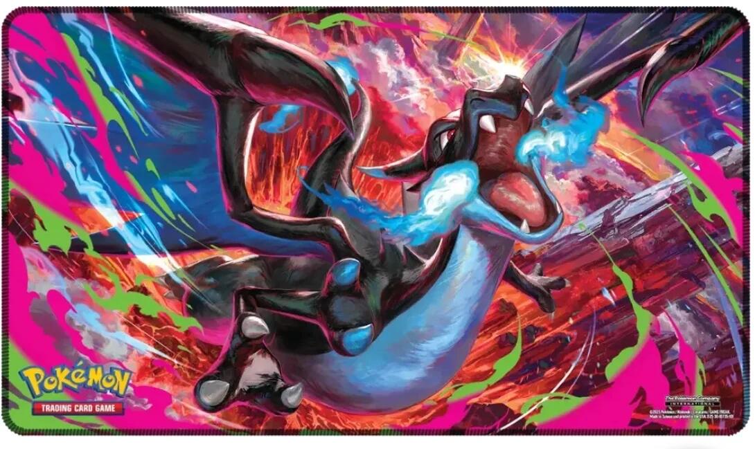 Pokemon TCG: Charizard X Ex Mega Ultra Premium Collection - Premium Playmat - Shippin Texas