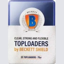 Beckett Shield Supplies - Toploader 75 pt Beckett Shield