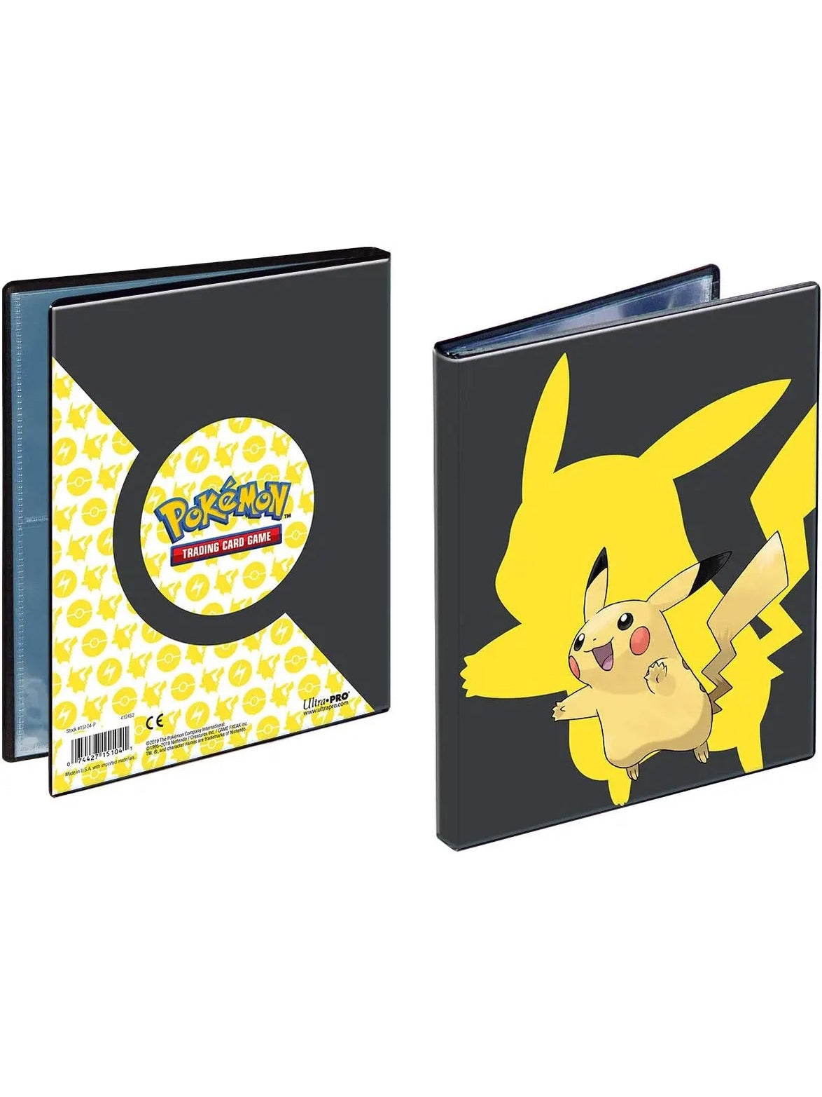 Ultra Pro Pokémon 4 Pocket Portfolio Pikachu 2019 Ultra Pro