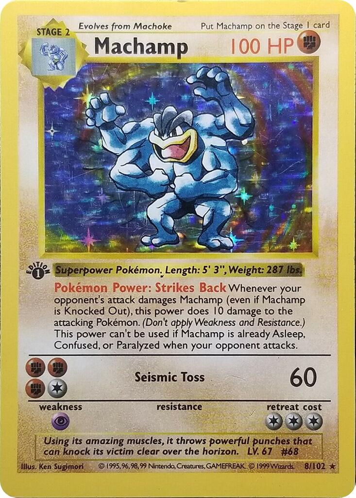 Machamp - 8/102 (Base Set Shadowless) [PR - 008/102] - Shippin Texas