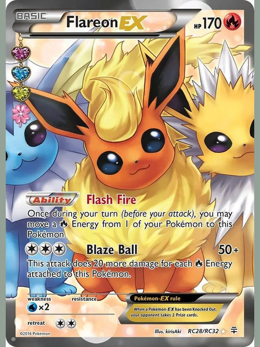 Flareon EX (Full Art) [GEN - RC28/RC32] Generations: Radiant Collection