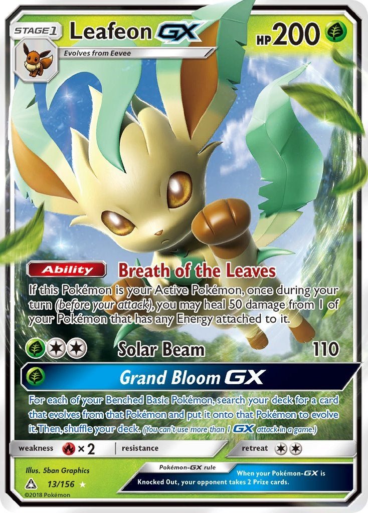 Leafeon GX [SM05 - 13/156] - Shippin Texas