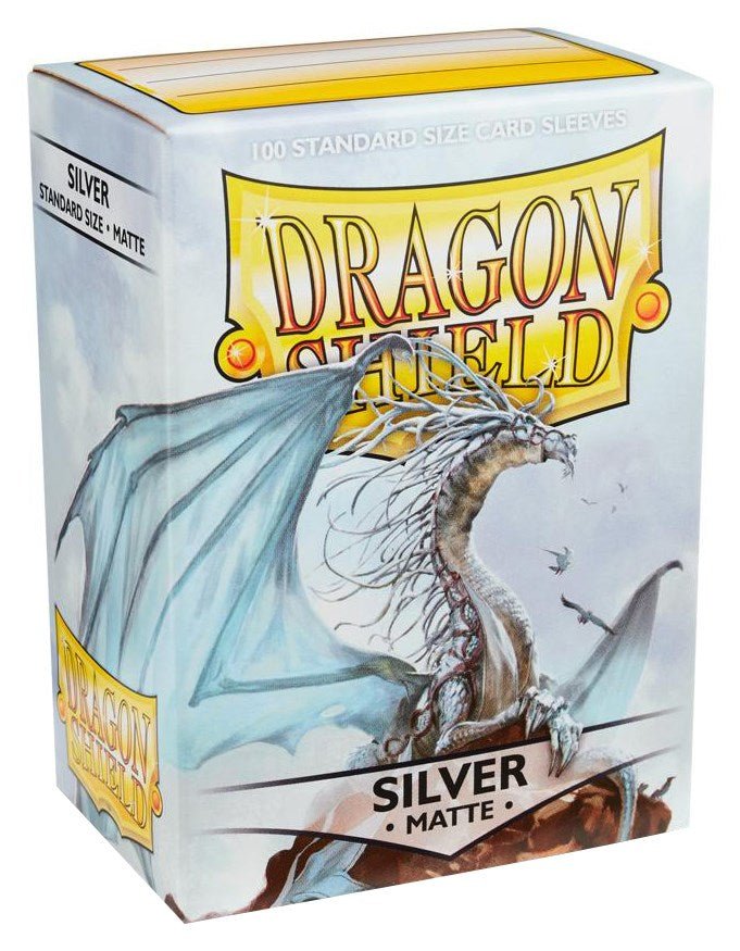 Dragon Shield Matte Sleeves - Silver (100-Pack) [000] - Shippin Texas