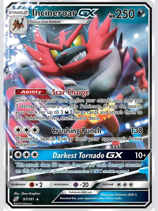 Incineroar GX [SM9 - 97/181] SM - Team Up