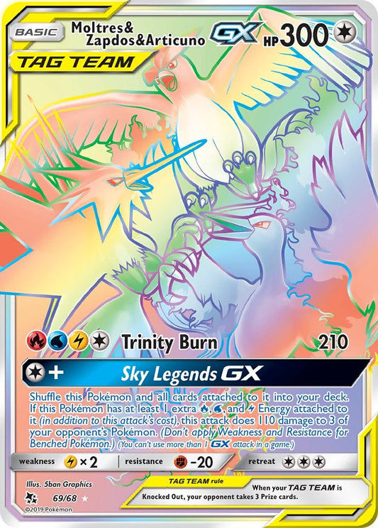 Moltres and Zapdos and Articuno GX Secret