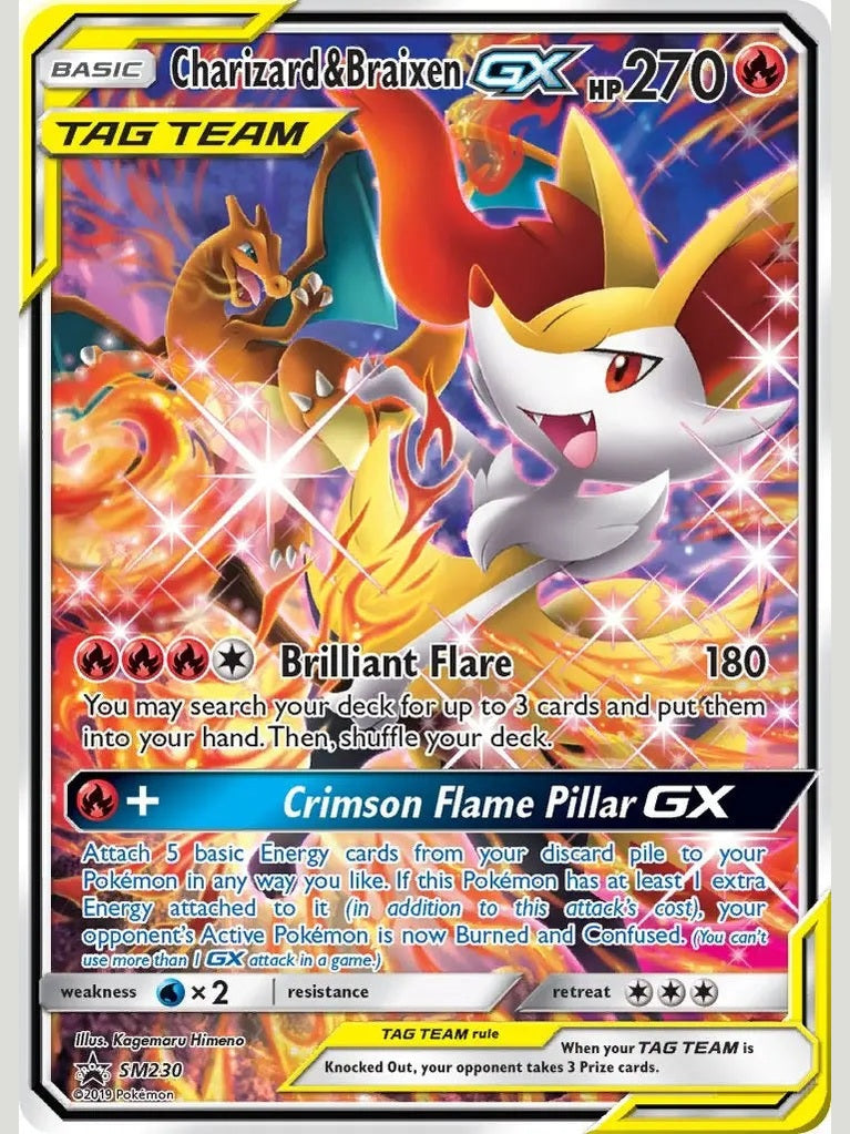 Charizard & Braixen GX - SM230 [SMP - SM230] SM Promos