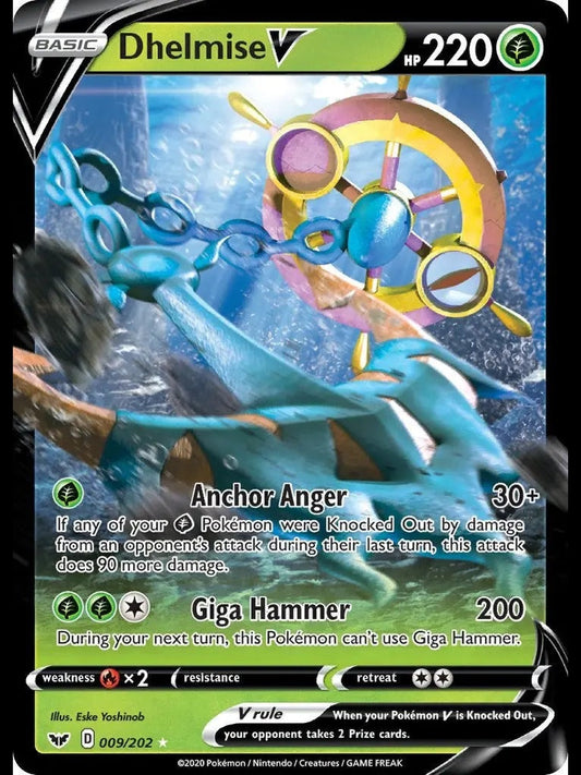 Dhelmise V [SWSH01 - 009/202] SWSH01: Sword & Shield Base Set