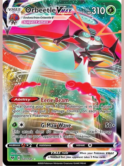 Orbeetle VMAX [SWSH04 - 021/185] SWSH04: Vivid Voltage