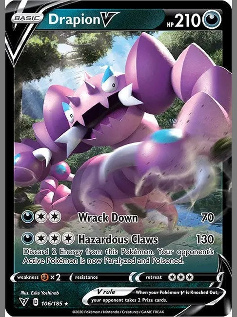 Drapion V [SWSH04 - 106/185] SWSH04: Vivid Voltage