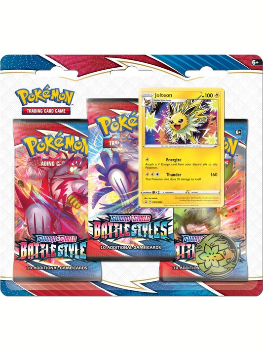 Battle Styles 3 Pack Blister [Jolteon] [SWSH05] SWSH05: Battle Styles