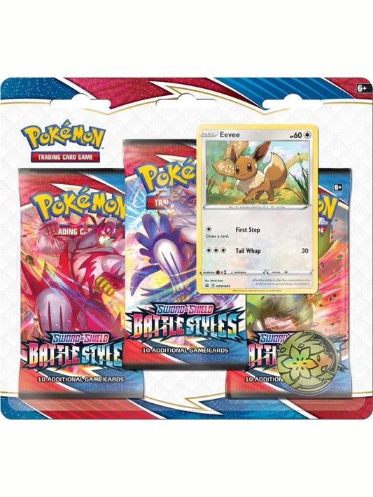 Battle Styles 3 Pack Blister [Eevee] [SWSH05] SWSH05: Battle Styles
