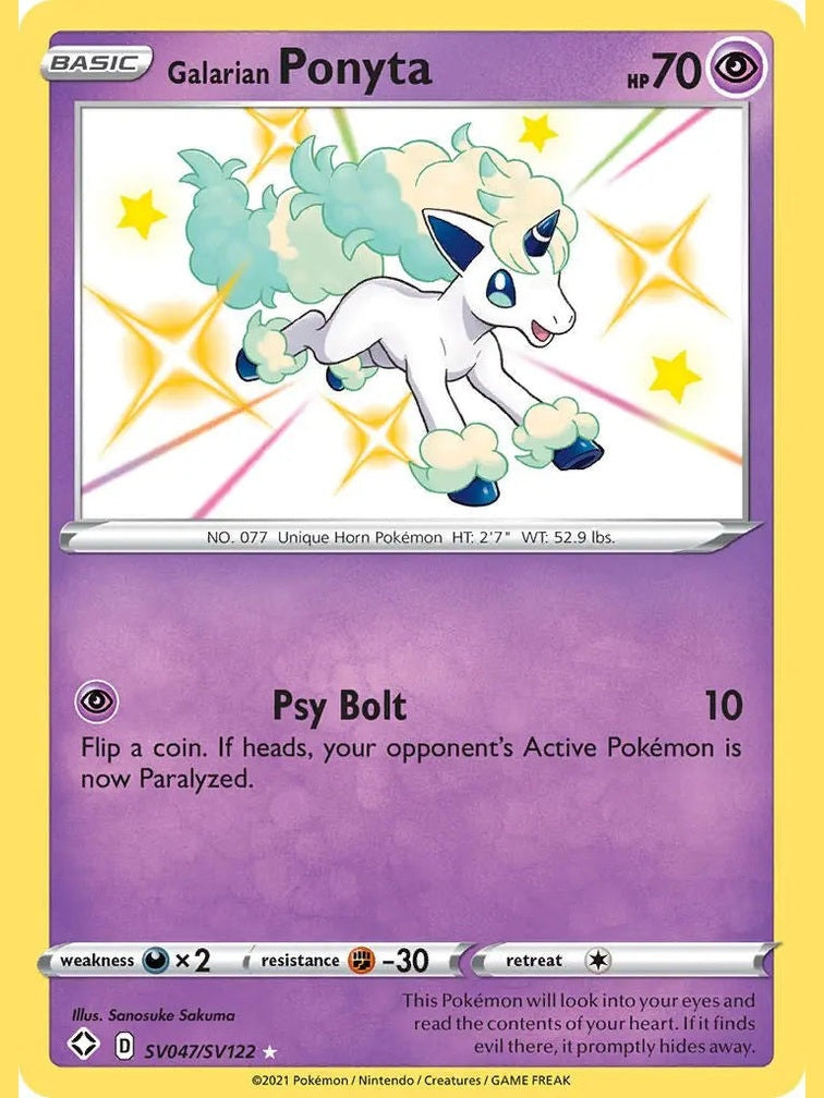 Galarian Ponyta [SHFSV - SV047/SV122] Shining Fates: Shiny Vault