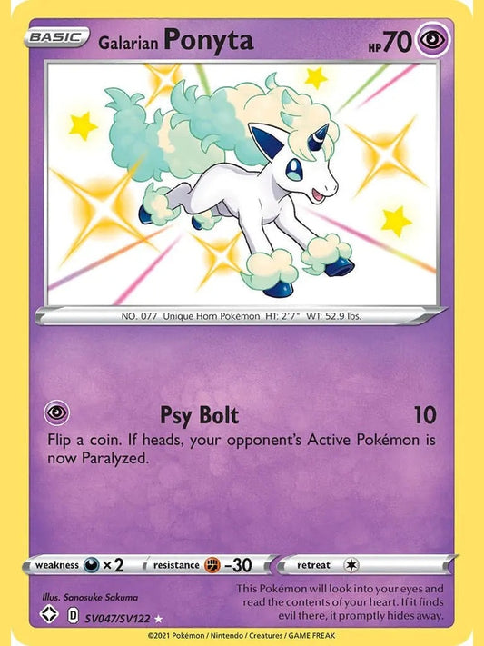 Galarian Ponyta [SHFSV - SV047/SV122] Shining Fates: Shiny Vault
