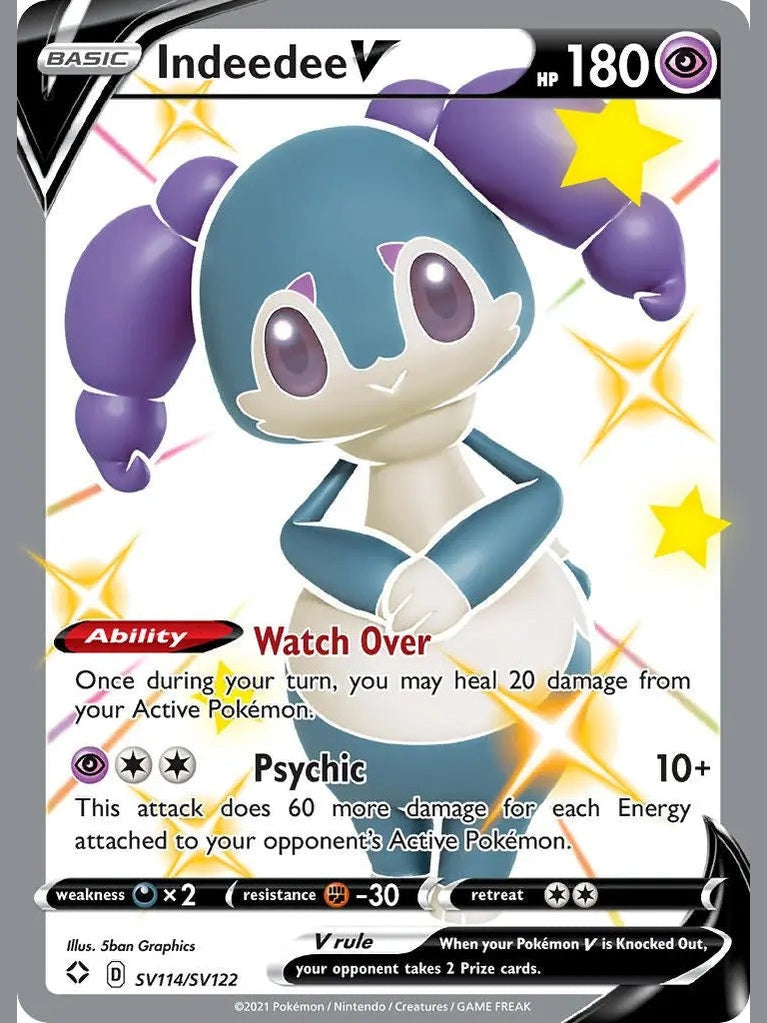 Indeedee V [SHFSV - SV114/SV122] Shining Fates: Shiny Vault