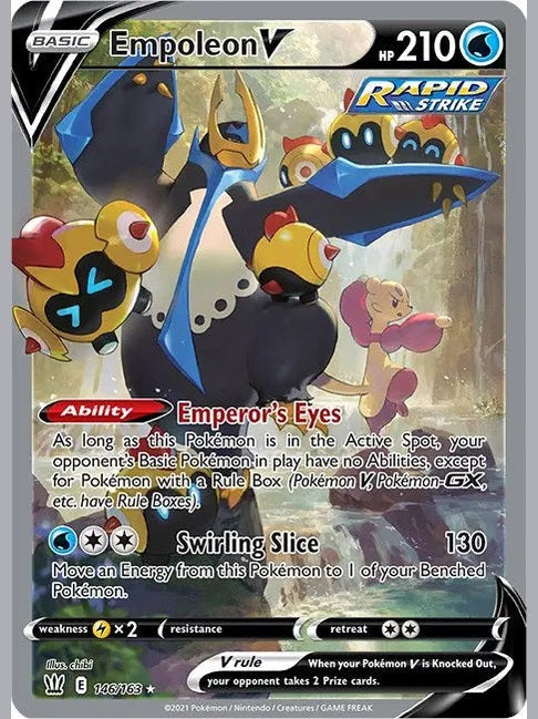 Empoleon V (Alternate Full Art) [SWSH05 - 146/163] SWSH05: Battle Styles