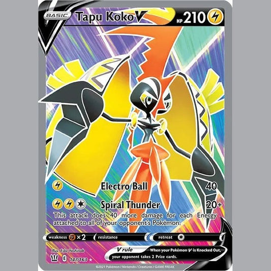 Tapu Koko V (Full Art) [SWSH05 - 147/163]