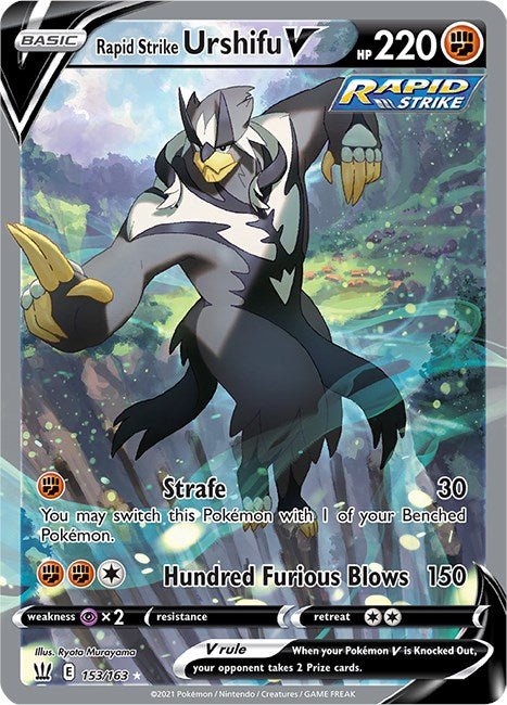 Rapid Strike Urshifu V (Alternate Full Art) [SWSH05 - 153/163] - Shippin Texas
