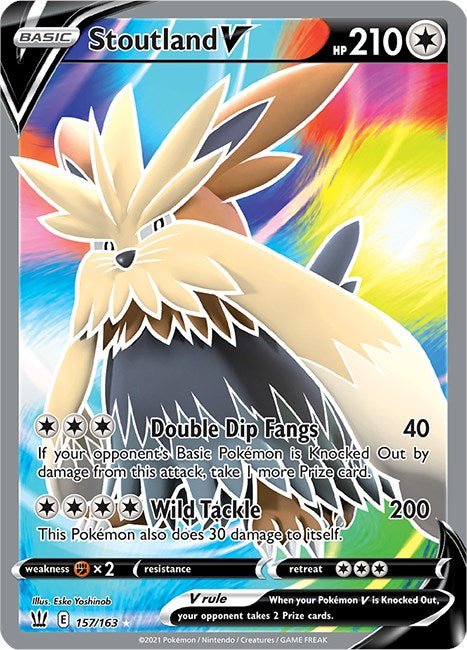 Stoutland V (Full Art) [SWSH05 - 157/163] - Shippin Texas