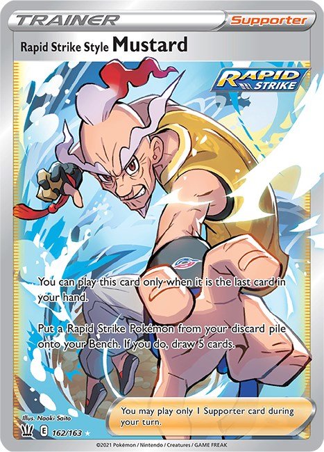Rapid Strike Style Mustard (Full Art) [SWSH05 - 162/163] - Shippin Texas