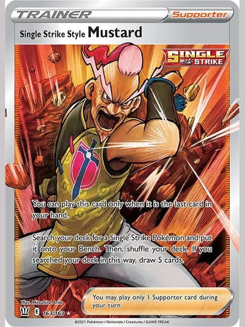 Single Strike Style Mustard (Full Art) [SWSH05 - 163/163] SWSH05: Battle Styles