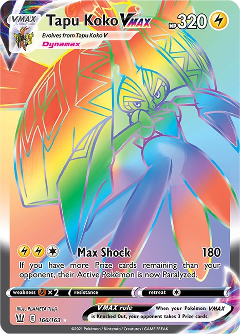 Tapu Koko VMAX (Secret) [SWSH05 - 166/163]