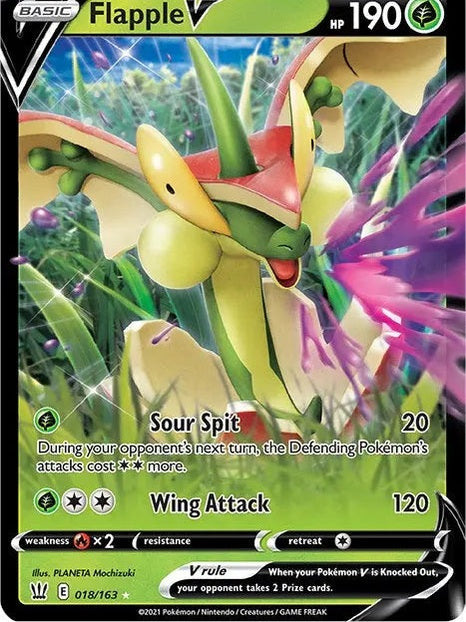 Flapple V [SWSH05 - 018/163] SWSH05: Battle Styles