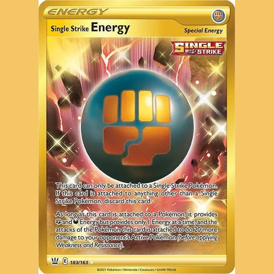 Single Strike Energy (Secret) [SWSH05 - 183/163] SWSH05: Battle Styles
