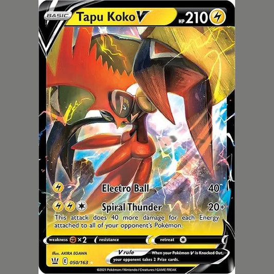 Tapu Koko V [SWSH05 - 050/163] SWSH05: Battle Styles