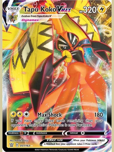 Tapu Koko VMAX [SWSH05 - 051/163] SWSH05: Battle Styles