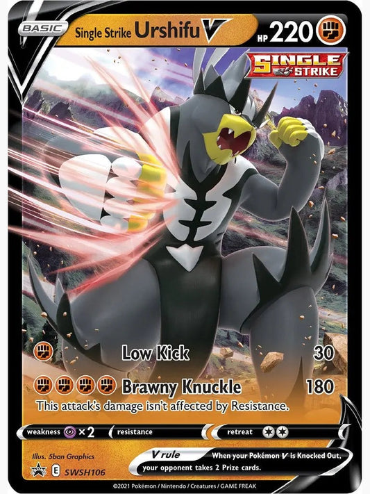 Single Strike Urshifu V - SWSH106 [SWSD - SWSH106] SWSH: Sword & Shield Promo Cards