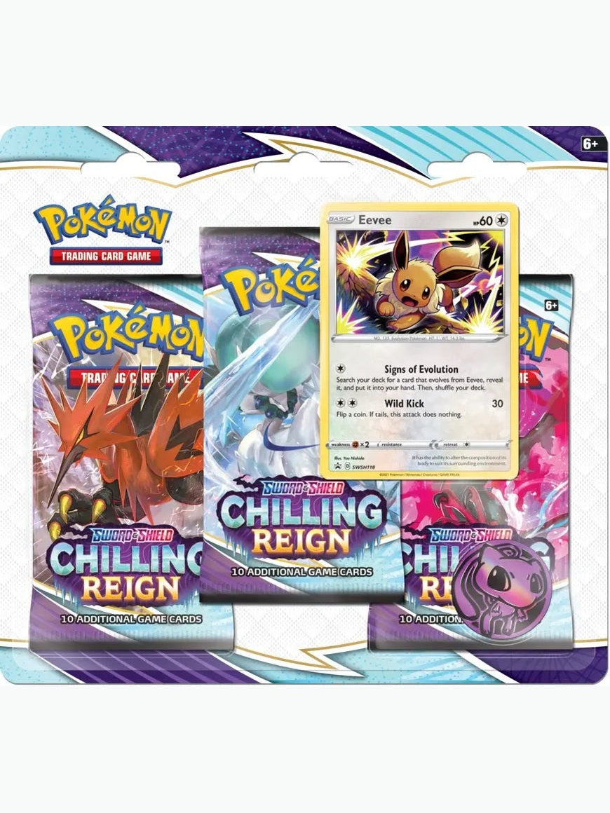 Chilling Reign 3 Pack Blister [Eevee] [SWSH06] SWSH06: Chilling Reign