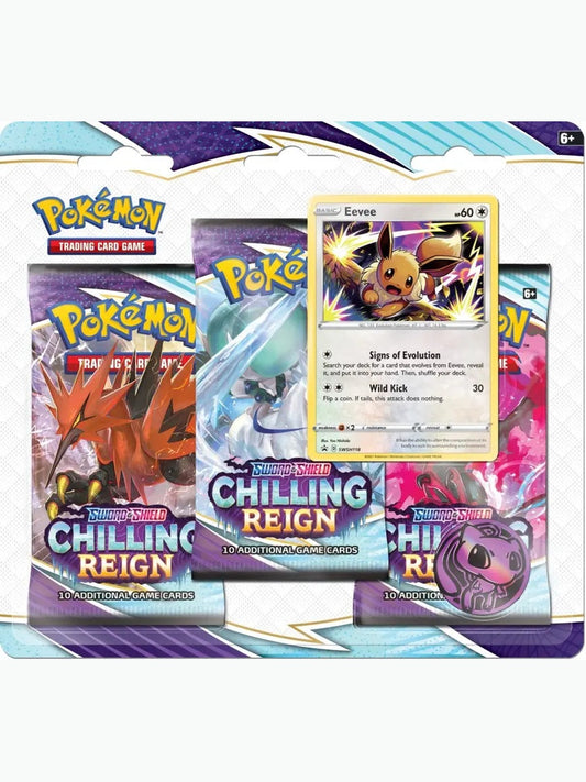 Chilling Reign 3 Pack Blister [Eevee] [SWSH06] SWSH06: Chilling Reign