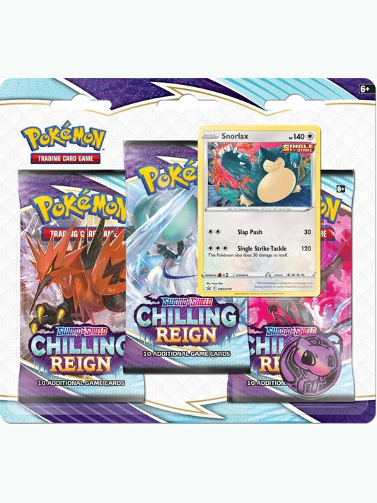 Chilling Reign 3 Pack Blister [Snorlax] [SWSH06] SWSH06: Chilling Reign