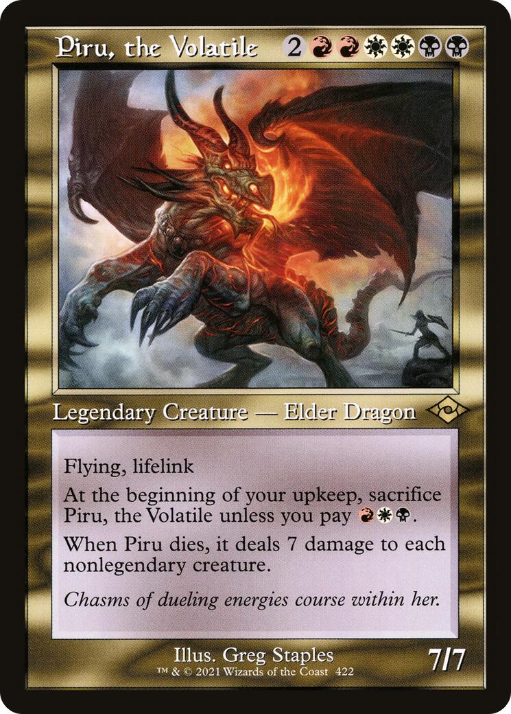 Piru, the Volatile (Retro Frame) [MH2 - 422] - Shippin Texas