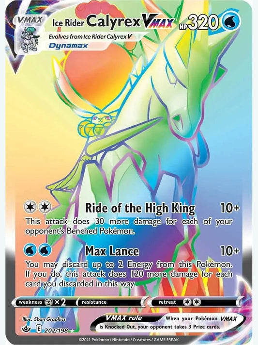 Ice Rider Calyrex VMAX (Secret) [SWSH06 - 202/198] SWSH06: Chilling Reign