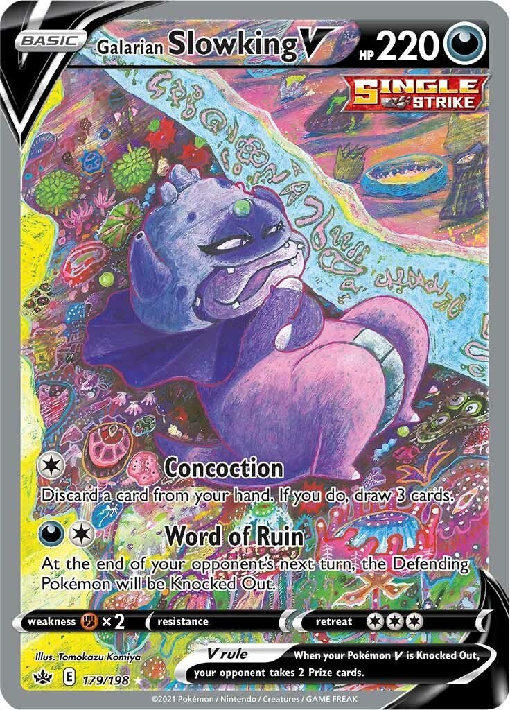 Galarian Slowking V (Alternate Full Art) [SWSH06 - 179/198] - Shippin Texas