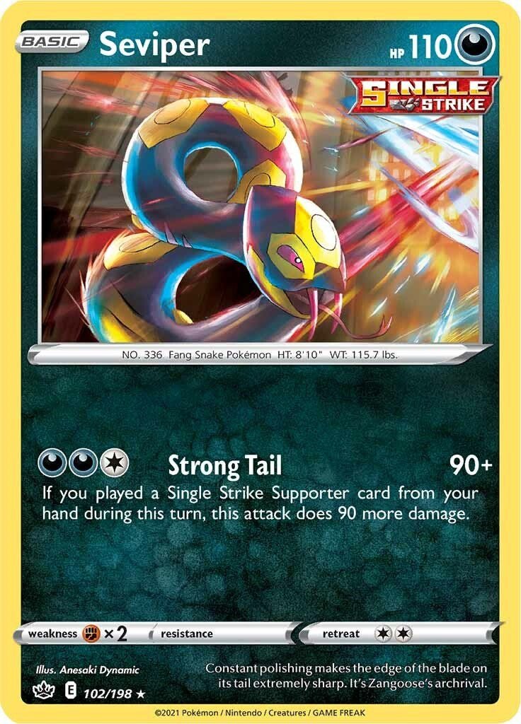 Seviper [SWSH06 - 102/198] - Shippin Texas