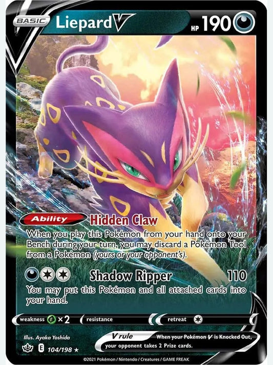 Liepard V [SWSH06 - 104/198] SWSH06: Chilling Reign