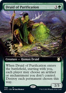 Druid of Purification (Extended Art) [AFC - 308] - Shippin Texas