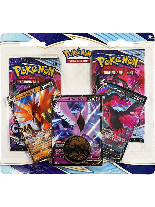Chilling Reign 2 Pack Blister [Galarian Zapdos V, Articuno V, Moltres V] [SWSH06] SWSH06: Chilling Reign