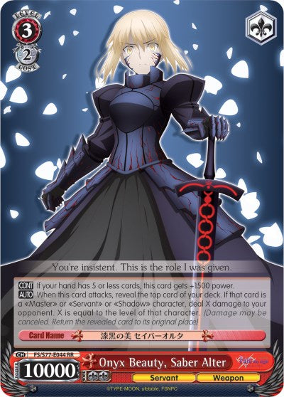 Onyx Beauty, Saber Alter