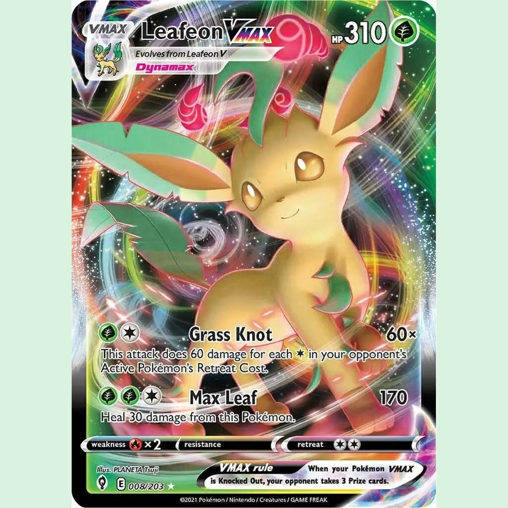 Leafeon VMAX [SWSH07 - 008/203] SWSH07: Evolving Skies