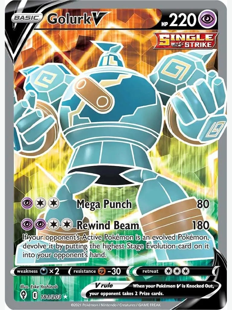 Golurk V (Full Art) [SWSH07 - 181/203]
