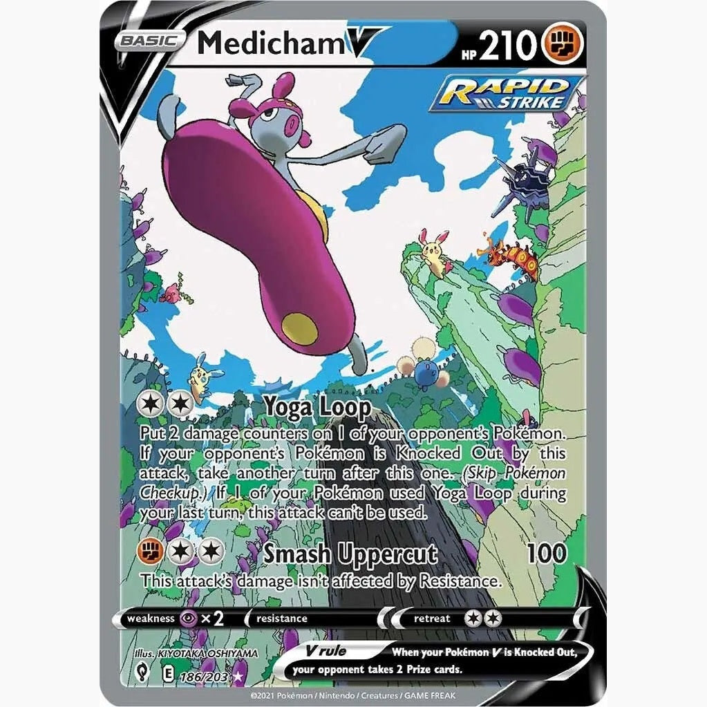 Medicham V (Alternate Full Art) [SWSH07 - 186/203] SWSH07: Evolving Skies