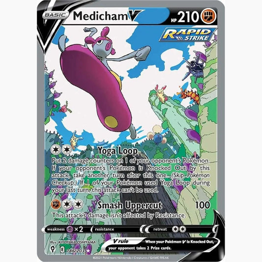Medicham V (Alternate Full Art) [SWSH07 - 186/203] SWSH07: Evolving Skies