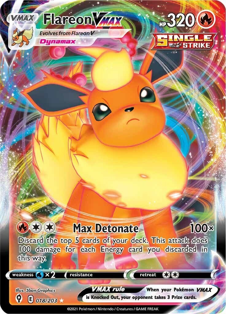 Flareon VMAX [SWSH07 - 018/203] - Shippin Texas