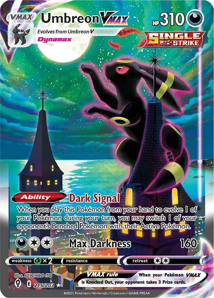 Umbreon VMAX (Alternate Art Secret) [SWSH07 - 215/203] - Shippin Texas