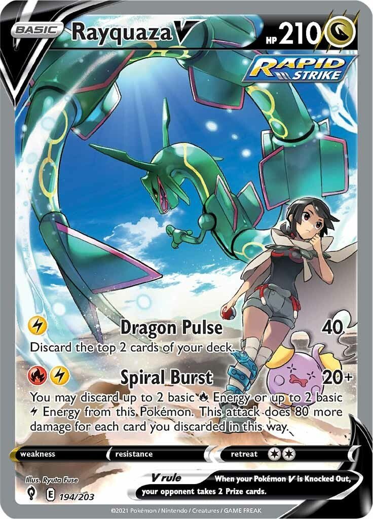 Rayquaza V (Alternate Full Art) [SWSH07 - 194/203] - Shippin Texas